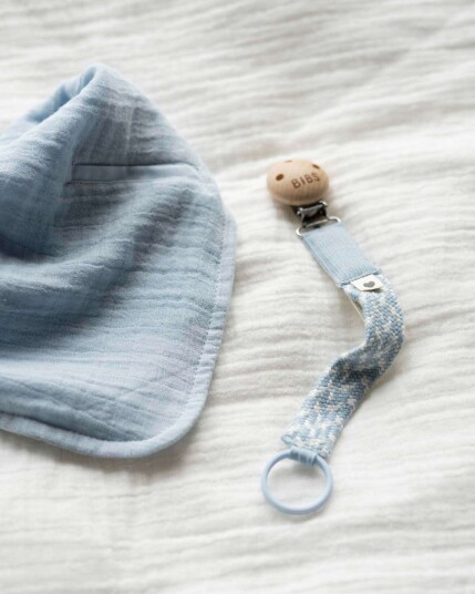 Bibs Siklekrage 100% Økologisk Bomull Babyblue