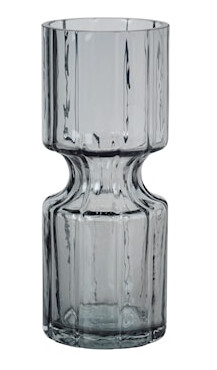 Hyacint Vase 20 cm Smoked Pearl Dark Grey