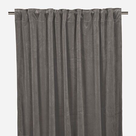 Fondaco Velvet Multifunksjonsgardiner 2-pakning 140 x 280 Grafittgrå
