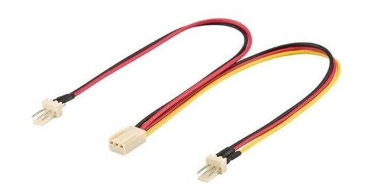 Pro 3-Pin Y-splitter Strømkabel 0,22m