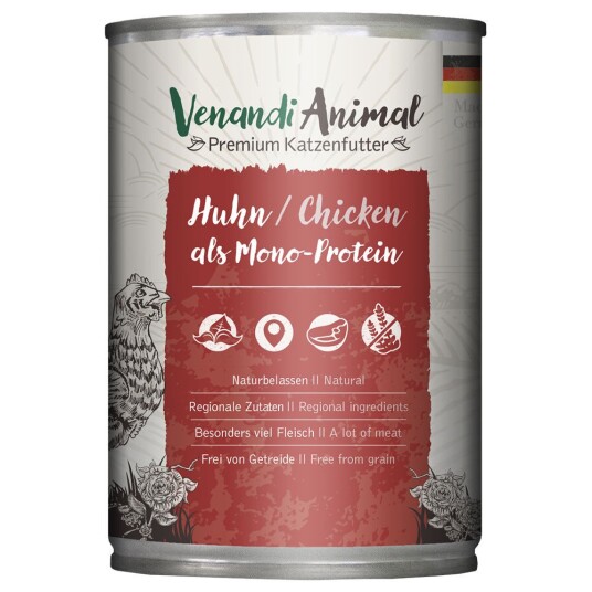 Venandi Animal Sk Monoprotein 6 X 400 G Kylling