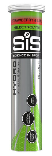 Science in Sport Sis Go Hydro 4gr Tabletter, Jordbær Og Lime, 20stk Science in Sport Sis Go Hydro 4gr Tabletter, Jordbær Og Lime, 20stk