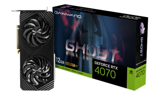 Gainward GeForce RTX 4070 Ghost OC 12GB GDDR6X - 12GB GDDR6 RAM - Grafikkort
