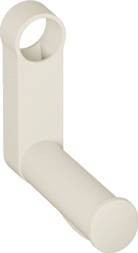 HEWI Toalettpapirholder til HEWI armlener i matt polyamid matte off white 39x143x139 mm