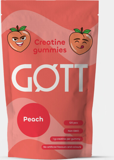 GØTT Creatine Gummies Fersken Gelatin 600g GØTT Creatine Gummies Fersken Gelatin 600g