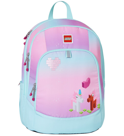 Lego® Tasker LEGO® Iconic Sparkle Skolesekk Blå/Rosa OneSize Skolesekk Lego® Tasker LEGO® Iconic Sparkle Skolesekk Blå/Rosa OneSize Skolesekk