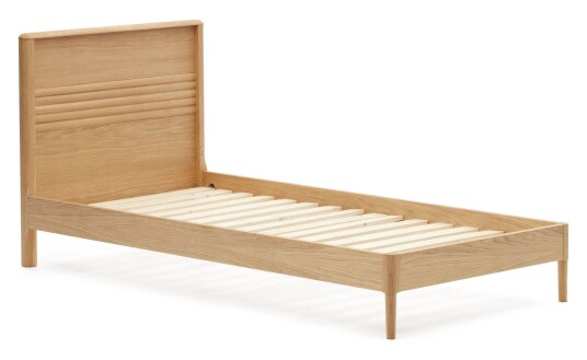 Kave Home Lenon Sengeramme, Eikefiner, 90x200 Unoliving