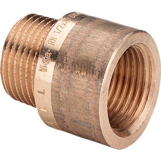 Viega 1/2" x 25 mm Kranforlenger i Silikonbronse