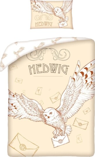 Harry Potter Hedwig Junior Sengetøj 100 X 135 Cm   100 Procent Bomuld