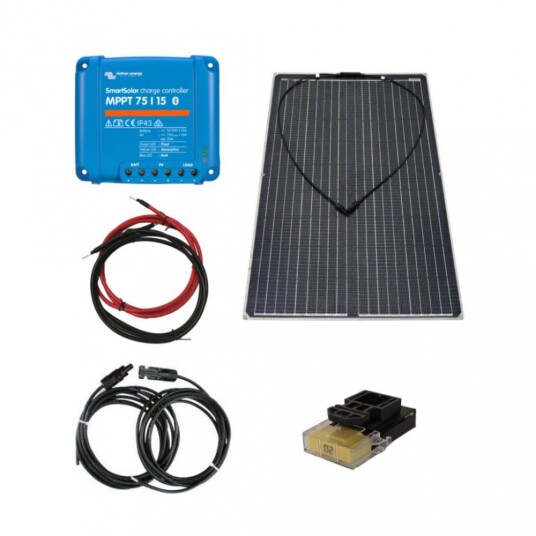 BÅT Solcellepakke 130W Flex Victron MPPT 10A.