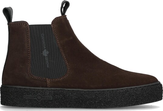 Canada Snow Women"s Mount Verm Chelsea Suede Brown 41