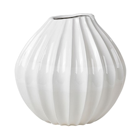 Wide Vase XL Keramikk Ivory