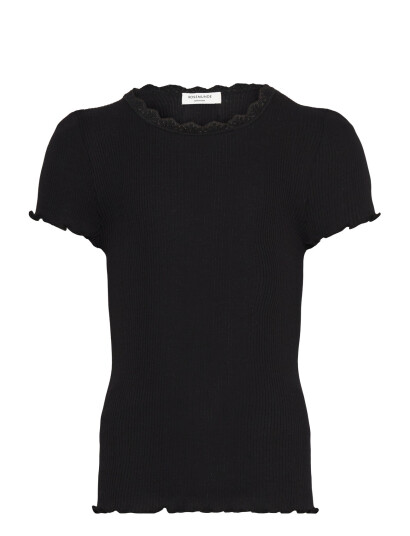Rosemunde Kids Rkbalta Modal Ss Lace T-Shirt Black 164 Rosemunde Kids Rkbalta Modal Ss Lace T-Shirt Black 164