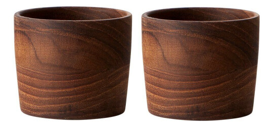 Aida Raw eggeglass teak 2-pakning Brun Aida Raw eggeglass teak 2-pakning Brun