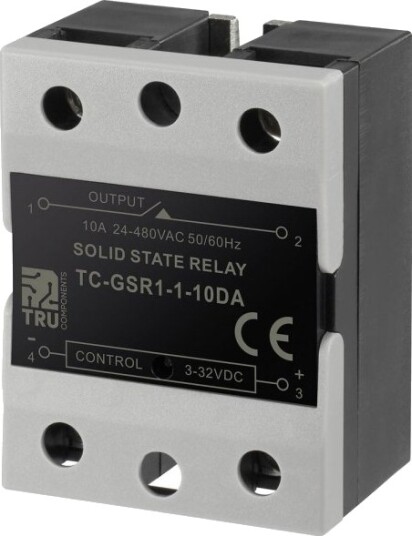 Tru Components Halvlederrelé Tc Gsr 1 10Da 10 A Koblingsspenning Maks.: 480 V/Ac Likestrømskobling 1 Stk Tru Components Halvlederrelé Tc Gsr 1 10Da 10 A Koblingsspenning Maks.: 480 V/Ac Likestrømskobling 1 Stk