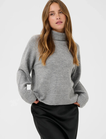 Kaffe Kaerin Rollneck - Grey - XXL Kaffe Kaerin Rollneck - Grey - XXL
