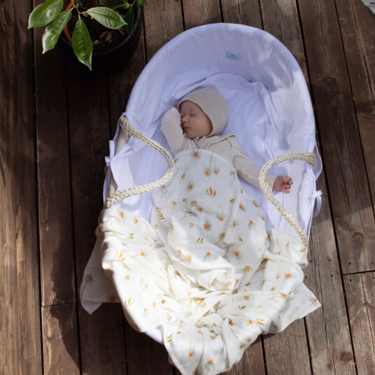AhojBaby Babypakke Moseskurv og gyngestativ og trekk Ahojbaby