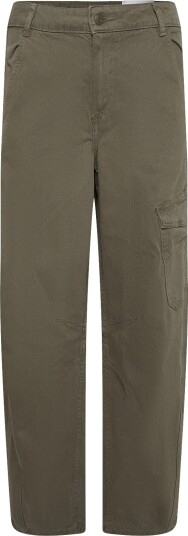 Mango Mid-Rise Cargo Jeans - BEIGE - KHAKI - 34