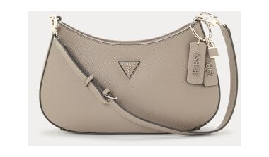 Guess Noelle Top Zip Shoulder Bag Dark Taupe Onesize