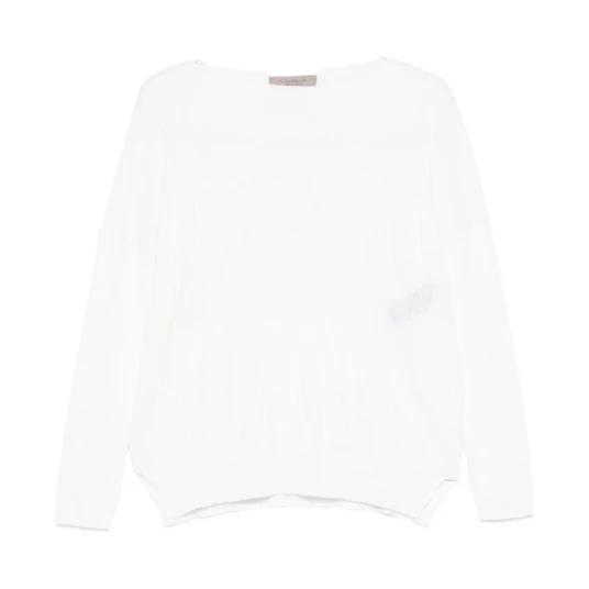 D.Exterior Dame Strikkevarer Hvit S, D.Exterior Dame Strikkevarer Hvit S,