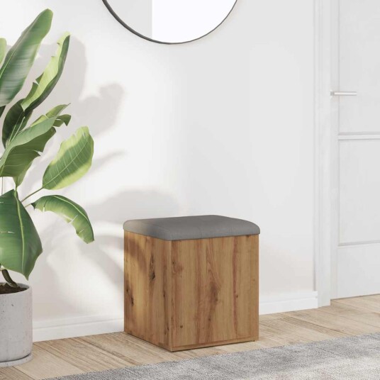 Oppbevaringsbenk artisan eik 42x42x45 cm konstruert tre 8721158446084