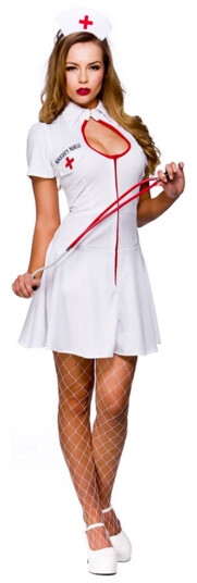 Wicked Costumes Ltd Ulydig Sykepleier Karnevalskostyme  Medium