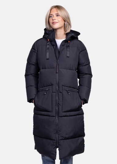 IRIS LONG COAT BLACK 44 Vinterjakker