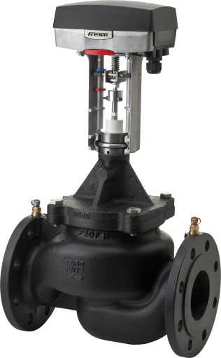 Optima DN125 PN16 HF P/T med aktuator Optima DN125 PN16 HF P/T med aktuator