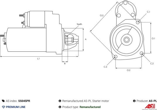 AS-PL S5045PR Starter