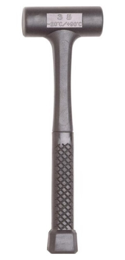 Peddinghaus 620 g Tilbageslagfri Gummihammer med Plastdeksel 300 Mm Peddinghaus 620 g Tilbageslagfri Gummihammer med Plastdeksel 300 Mm