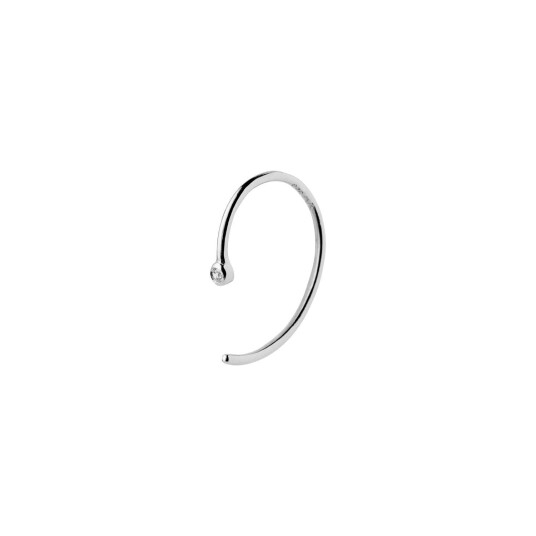 Stine A Jewelry One Dot Open Creol Sølv Sterling 925 Stine A Jewelry One Dot Open Creol Sølv Sterling 925