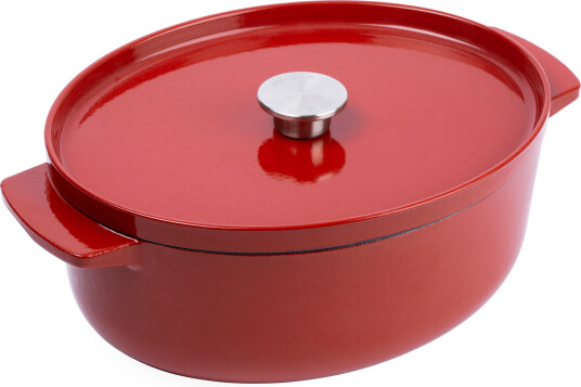 Kitchenaid Støpejernsgryte oval 30 cm/5,6 liter empire red