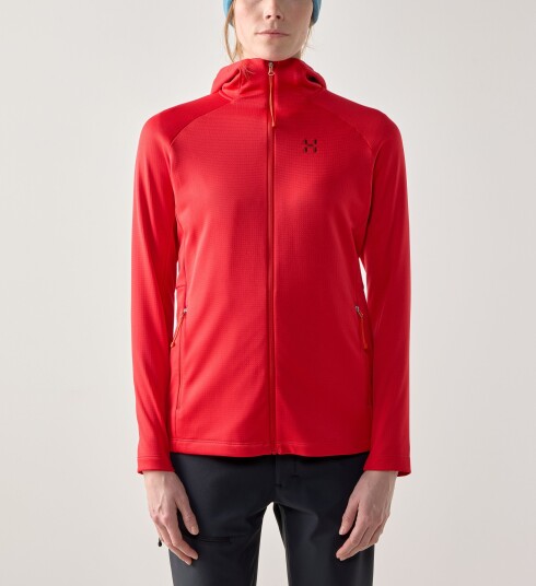 Haglöfs Women"s Korp Mid Hood Bright Red M Haglöfs Women"s Korp Mid Hood Bright Red M