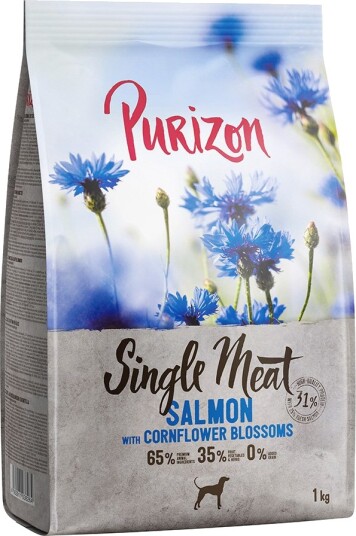 Purizon Tørrfôr Adult Single Meat Dog Laks Med Kornblomst Kornfri 1 kg