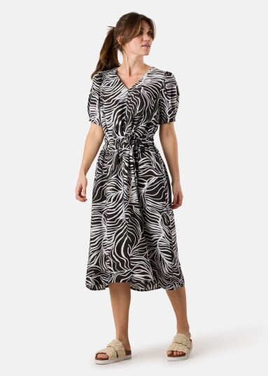Seaside Hudson Tunic Dress W Black Leaf 42 Kjoler