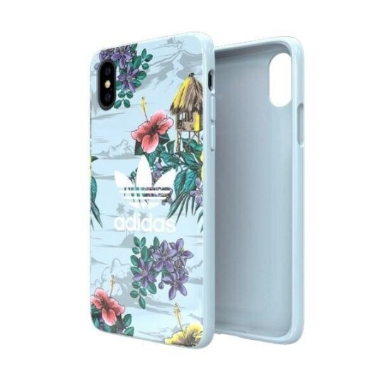 Adidas Snapcase Floral Mobildeksel for iPhone X / Xs Grå