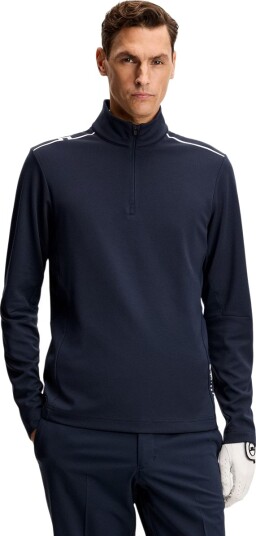 J.LINDEBERG Leon Half Zip Midlayer Golftrøye Herre Navy M