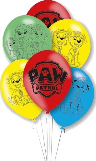 Paw Patrol Ballonger 28 cm 6 stk