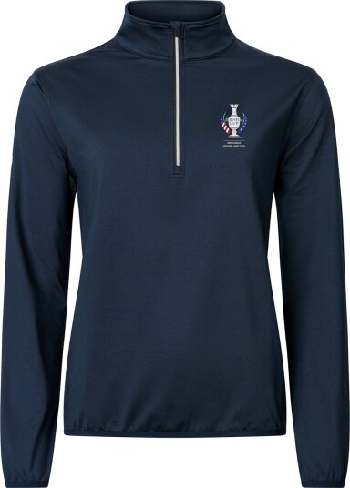 Abacus W Sc Cradoc Halfzip Fleece Blå Golfgenser dame 300 Navy Medium