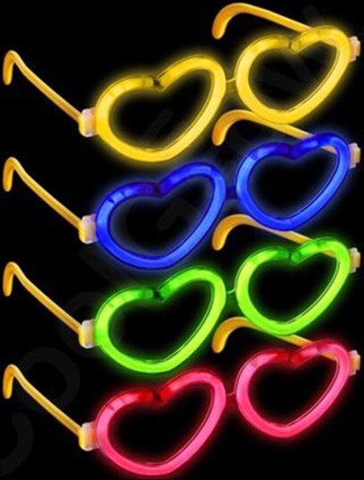 Catsson Glowstick-briller Hjerter Grønn PK04000
