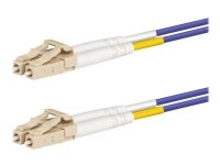 Lanview - Patchkabel - LC/UPC multimodus (hann) til LC/UPC multimodus (hann) - 1 m. - 2 mm - fiberoptikk - dupleks - 50 / 125 my - OM4 - halogenfri - liten
