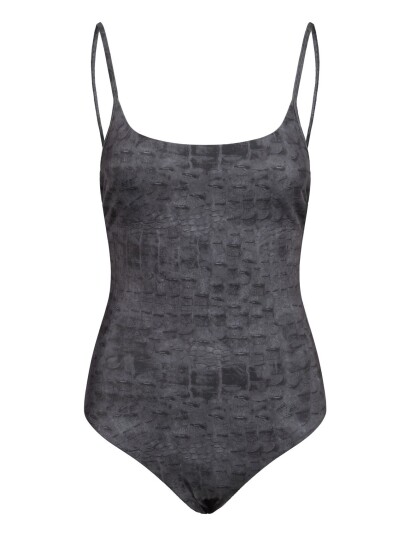 Weekday Printed Swimsuit Black S