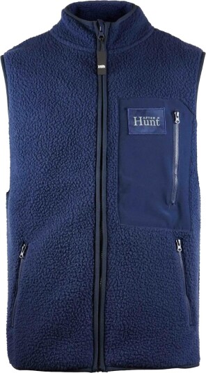 Avignon Unisex AFTER Hunt Fleece Vest Dark Blue L
