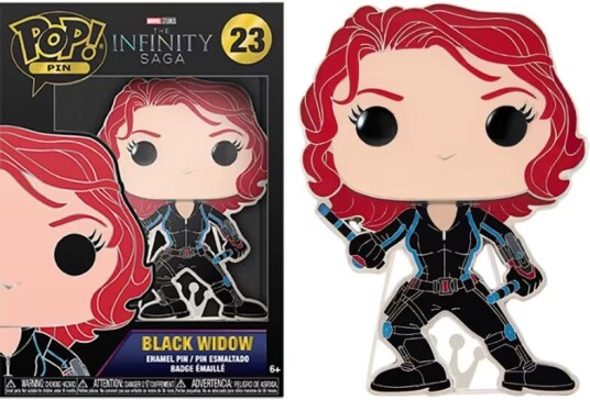 Funko Pin Badge Marvel Infinity Saga Black Widow Funko Pin Badge Marvel Infinity Saga Black Widow