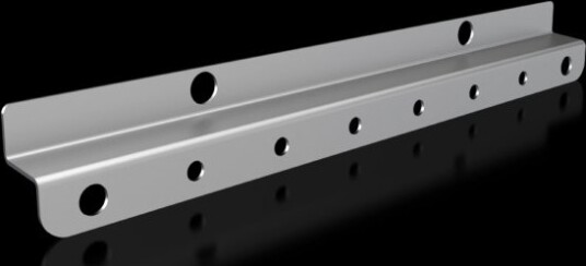Rittal Sv 9681.204 Festehullslist Stålplate O X L 4.5 Mm 298 10 Stk. 9681204