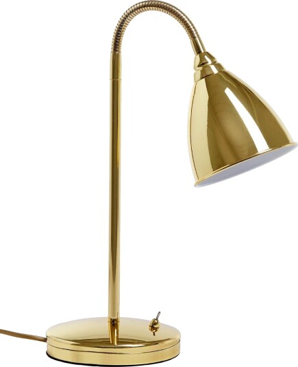 Smögen Bordlampe Med Bryter  Høyde 45 Cm  Messing