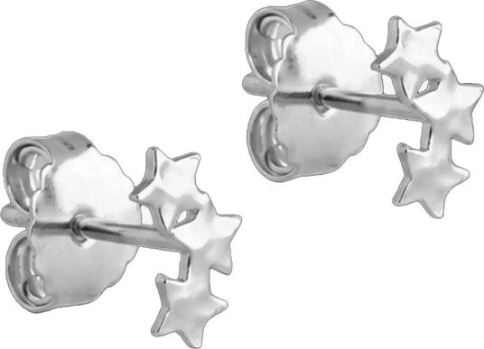 Enamel Copenhagen Studs Organic Star SILVER PLATED 8X 5MM