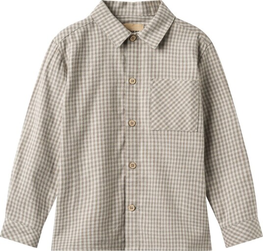 Wheat Shirt L/S Oscar GREYBROWN CHECK 122