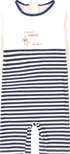 Konges Sløjd Badedrakt Aster UV40+ Marine Stripe Konges Sløjd 74 Badetøy Beige Blå