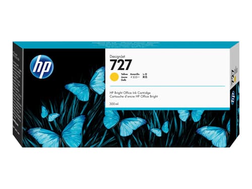 HP Blekk Gul 727 300ml - Dj 1530